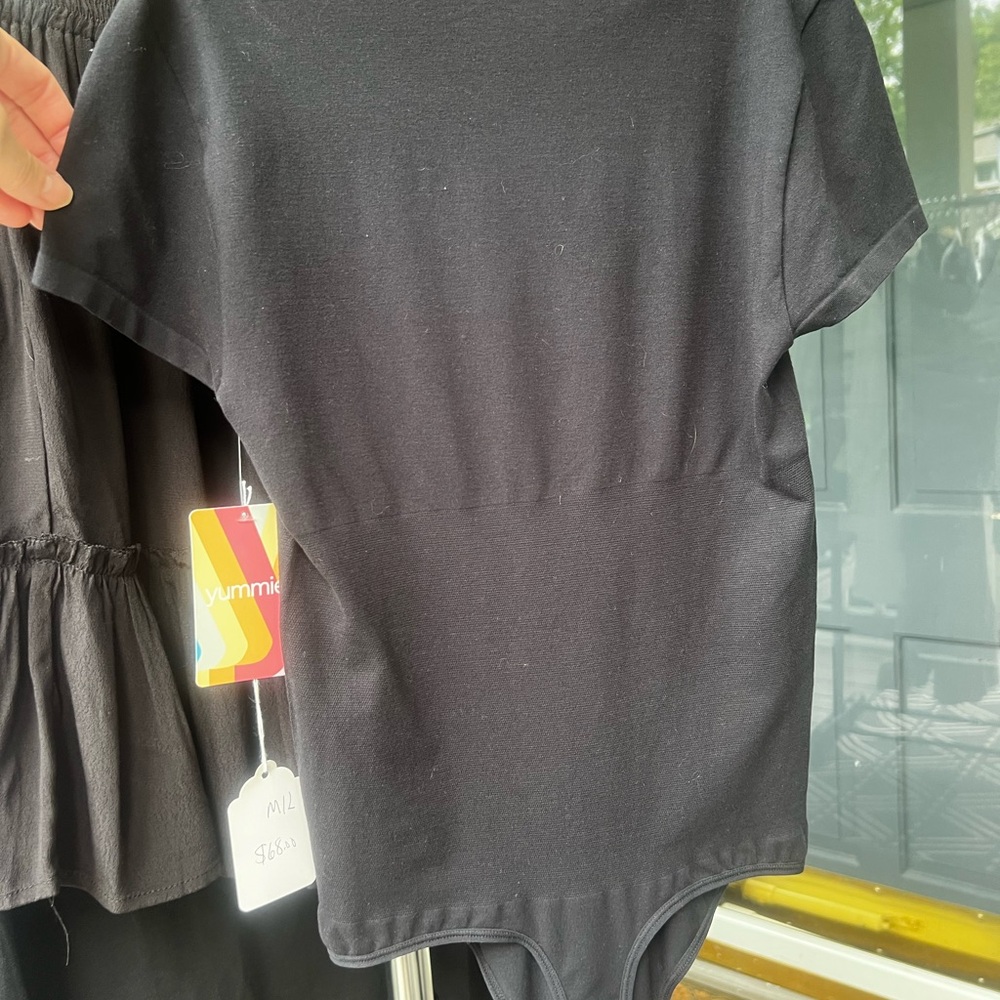 NWT’s, M/L Black Bodysuit by Yummie